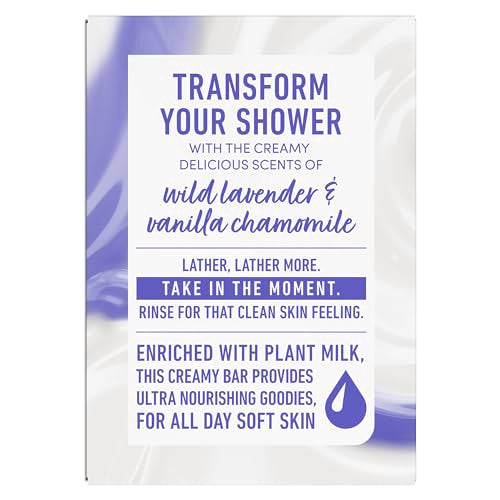 Dove Plant Milk Cleansing Bar Soap - Macadamia & Lavender, 4 Count