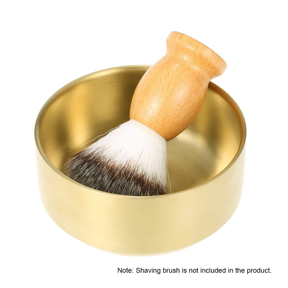 Shaving Soap Bowl Metal Shaving Mug Bowl Barber Cleaning Soup Cup Man's Shaving Tool (Large)