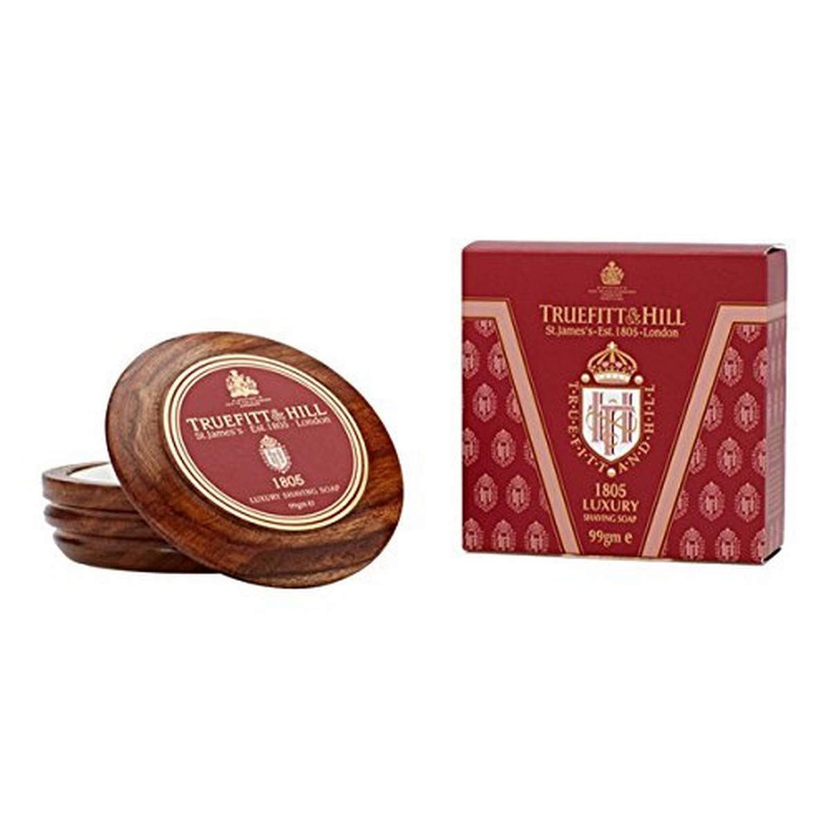 Truefitt & Hill Luxury Shave Soap in Wooden Bowl- 1805 (3.3 oz)