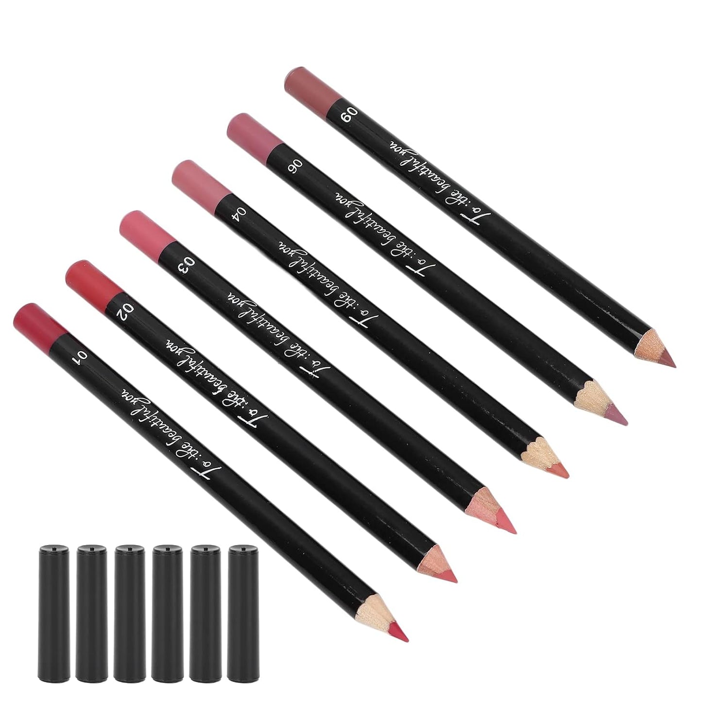 ANGGREK Lip Liner Set - 6 Matte Long-Lasting Pigmented Pencils | Professional Quality Makeup