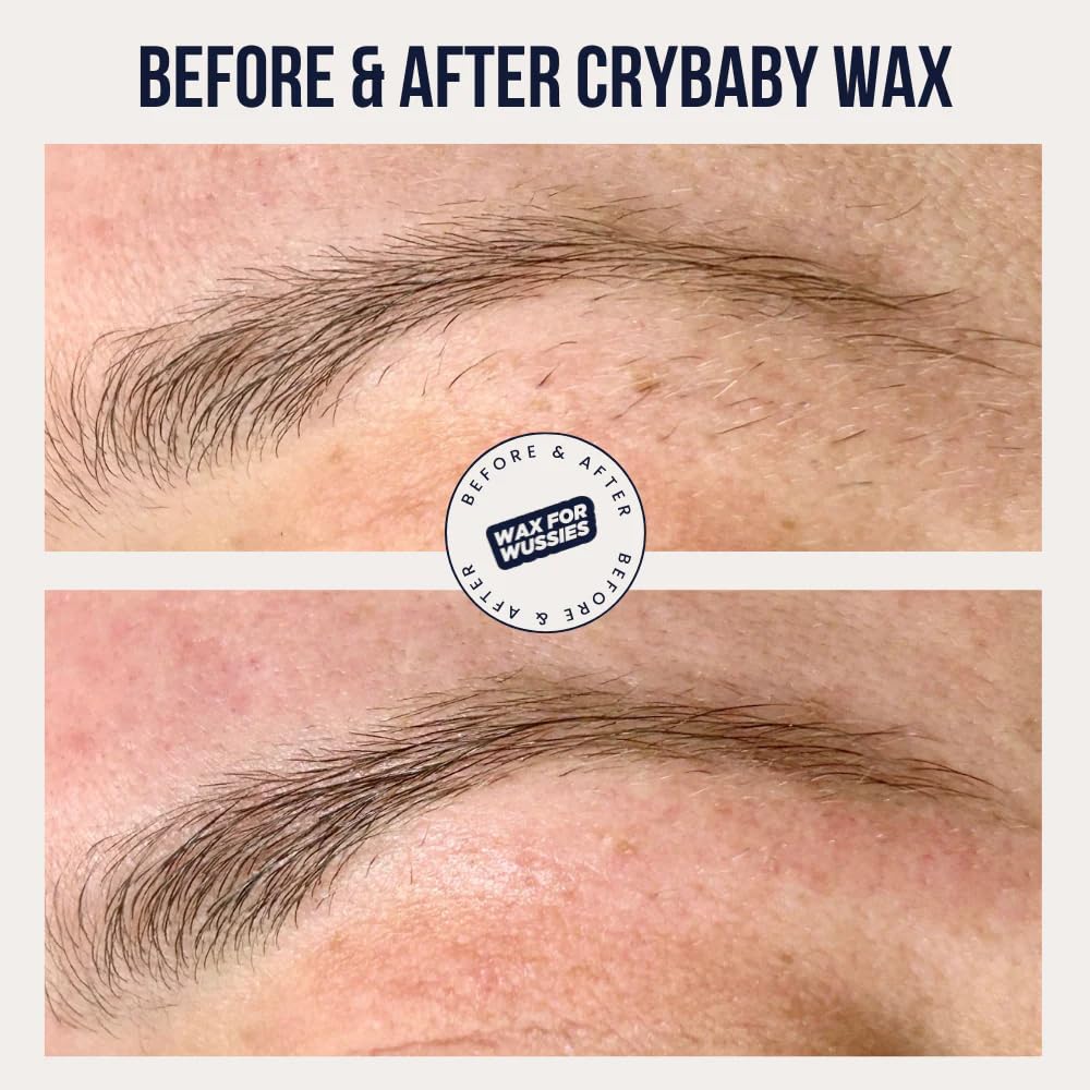 Crybaby Wax Full On Meltdown Mango Vegan Hard Wax Beads for Hair Removal, Stripless Face & Body Wax, Coarse Hair, 6.5 oz