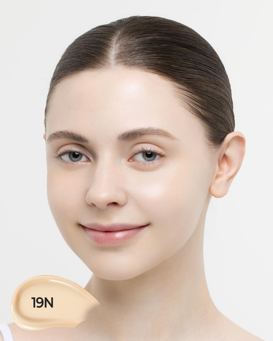 JUNG SAEM MOOL PDRN Serum Skin Tint, Lightweight Dewy Radiance Glow, Buildable Coverage, PDRN-infused Skincare Formula, 24H Hydration, Skin Barrier Support (1.35 fl oz | 40 ml) 19N