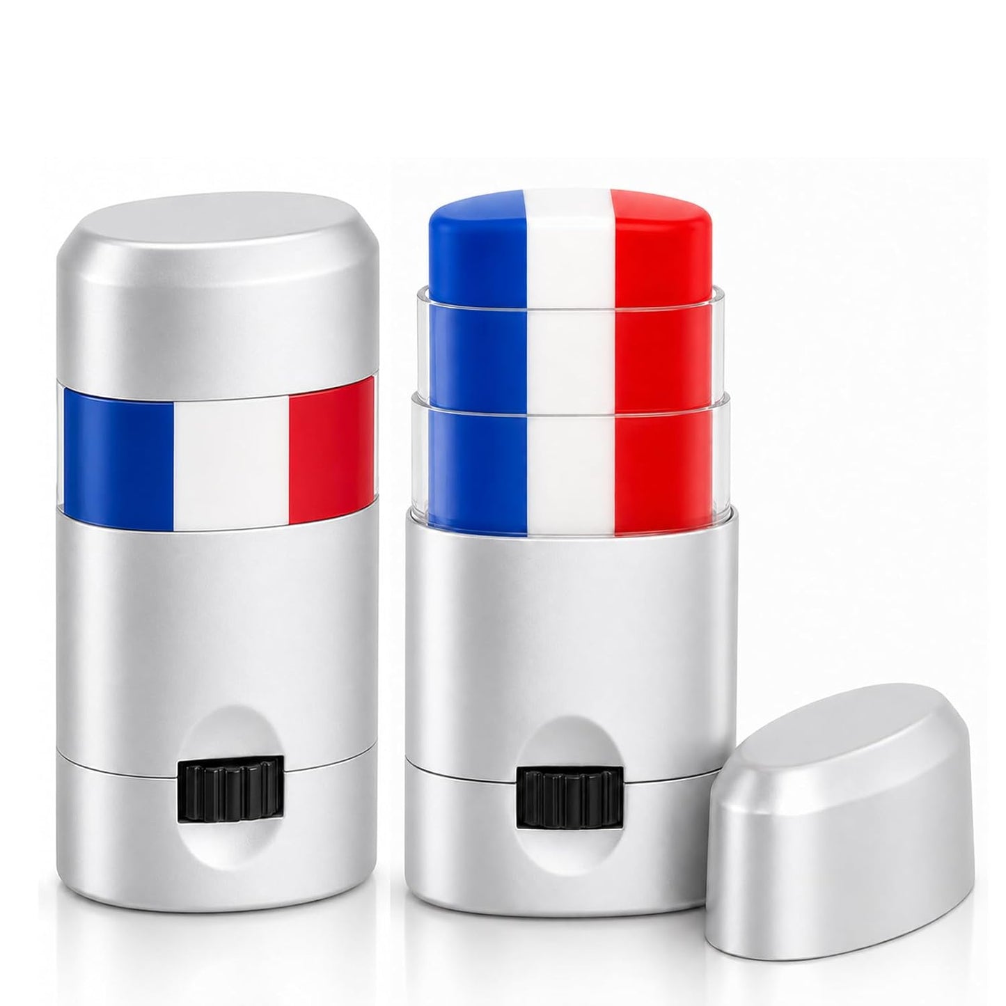 Patriotic USA Flag Face Paint - Red, White & Blue Eye Black Stick for 4th of July | Game Day Makeup for All Ages
