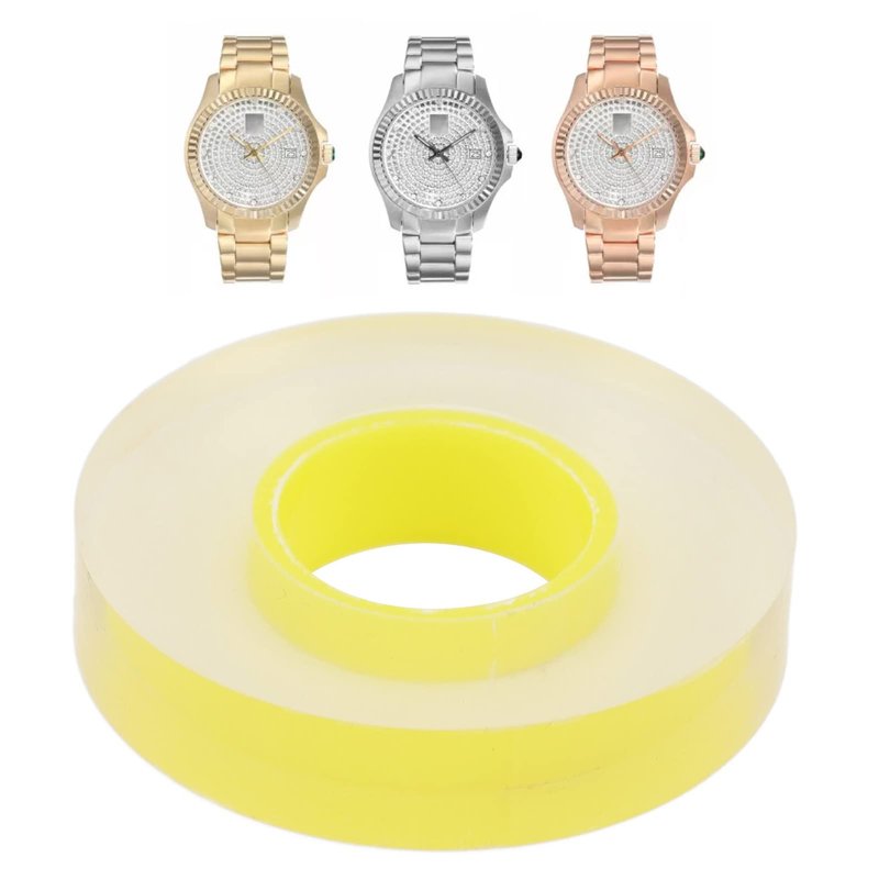15mm Watch Strap Protective Film, Anti Static Transparent PVC Protective Film Tape for Watch, Thin Stretchable PVC Protective Film for Jewelry, Clear Screen Protective