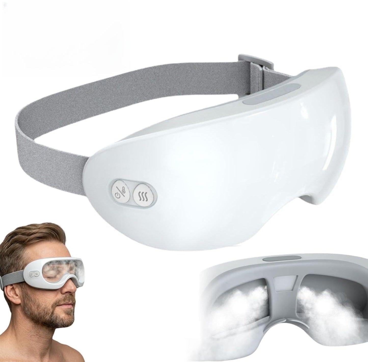 Beminda Steam Therapy Pro - Nano Mist Eye Steamer with 42°C Consistent Heat - Cordless Rechargeable Steam Eye Mask for Dry & Strained Eye Relief - Skin-Friendly Silicone Design (1PCS)