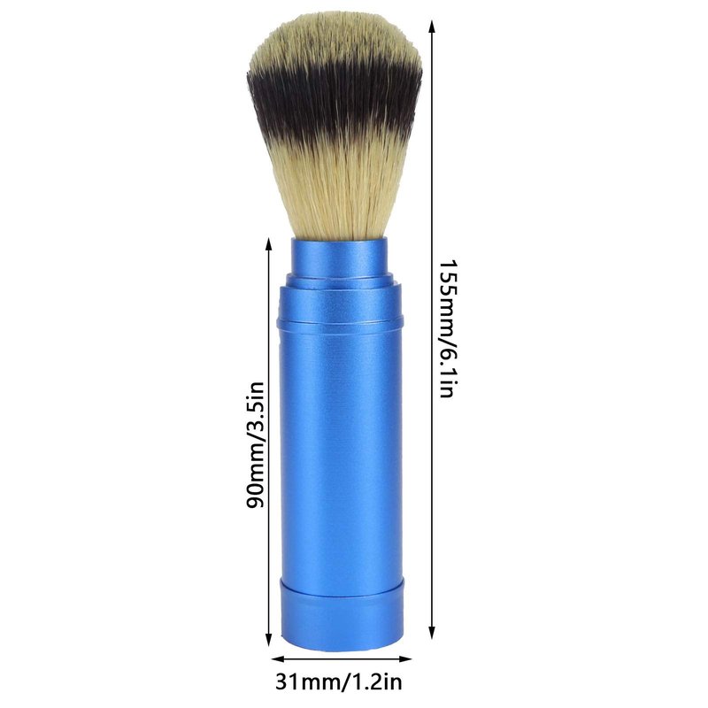 Moofey Men Shaving Brush, Portable Barber Brush for Daily Use, Bathroom Supplies
