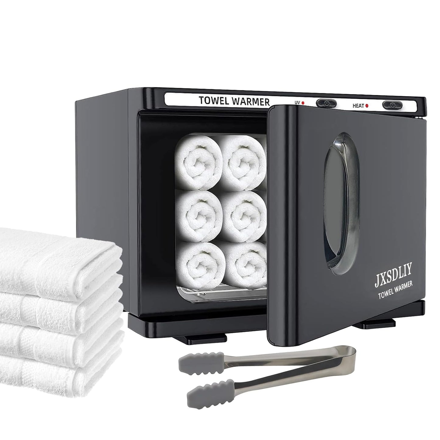 Towel Warmer Cabinet - 23L LED Hot Towel Heater for Spa & Salon | Quick Heating, Black Finish