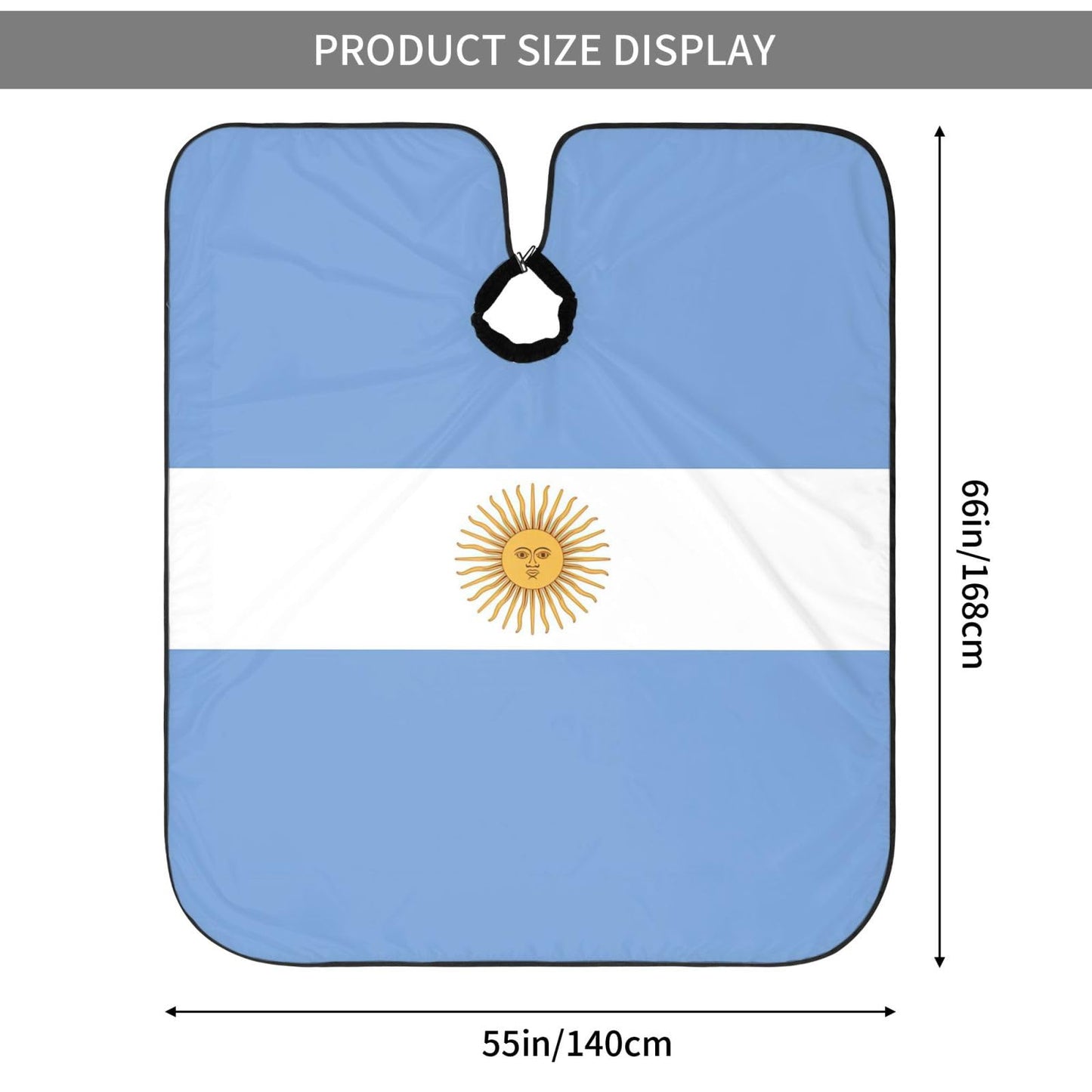 Argentina Flag Hair Cutting Barber Cape Hair Salon and Dyeing Styling Cloth for Women/Men