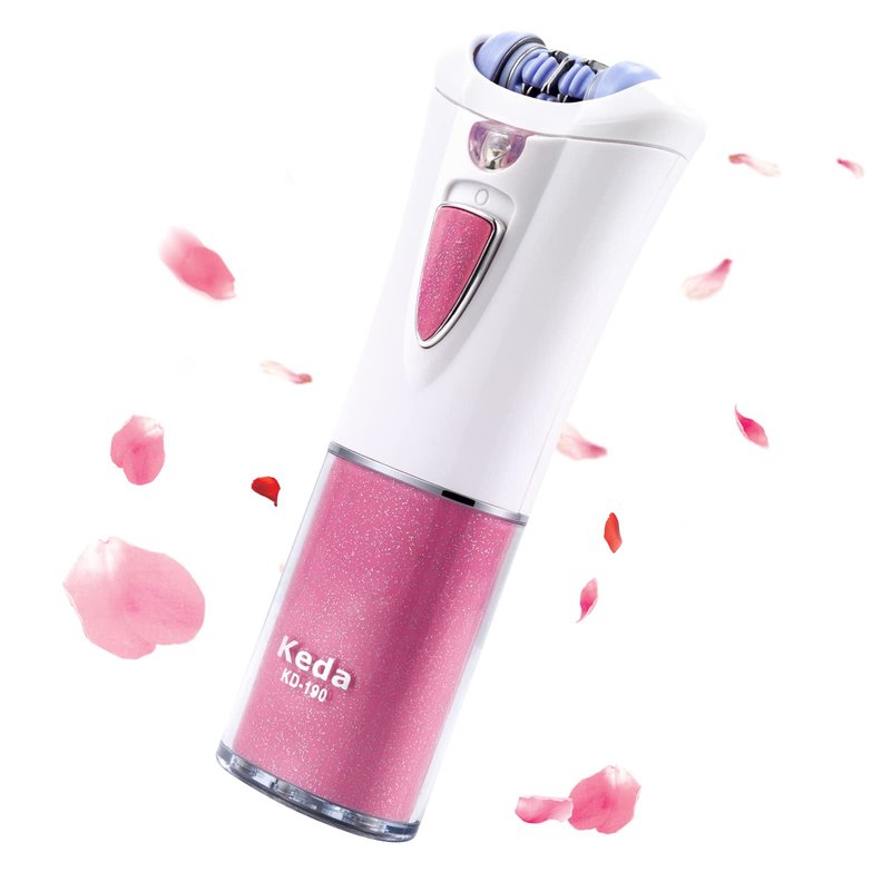 Epilator for Women Face & Body Hair Removal, Smooth Glide Facial Hair Remover, Electric Lady Shaver & Bikini Trimmer, Portable Body Glide Epilator for Legs, Arms, Underarms, Bikini Line