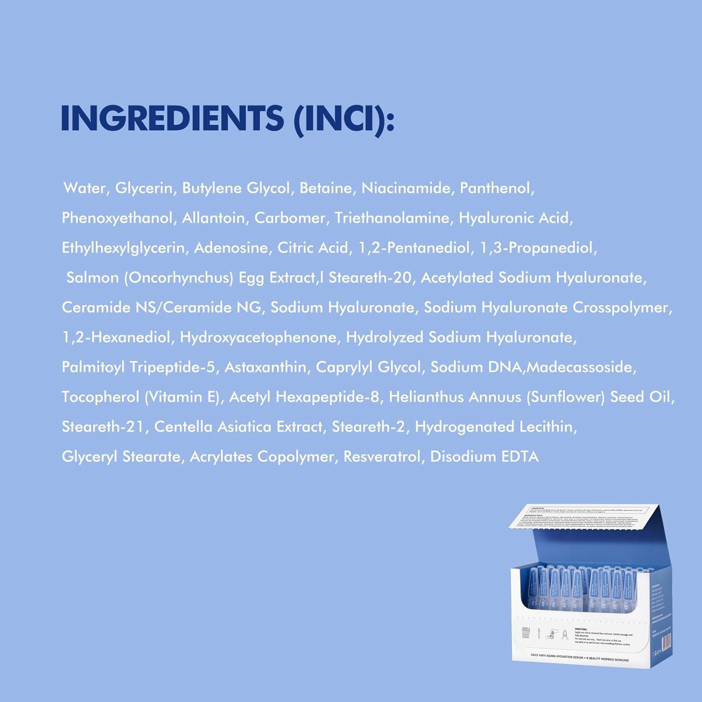 PDRN Serum for Microneedling Aftercare - Anti-Aging Face Serum with Peptides & Hyaluronic Acid | 1.5 mL × 30 Vials, Korean Skincare