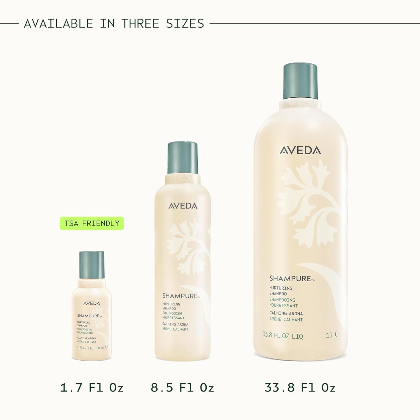 Aveda Shampure Nurturing Shampoo - Gently Cleanses & Nourishes Fine to Medium Hair | Lavender & Ylang Ylang Aroma | 96% Naturally Derived
