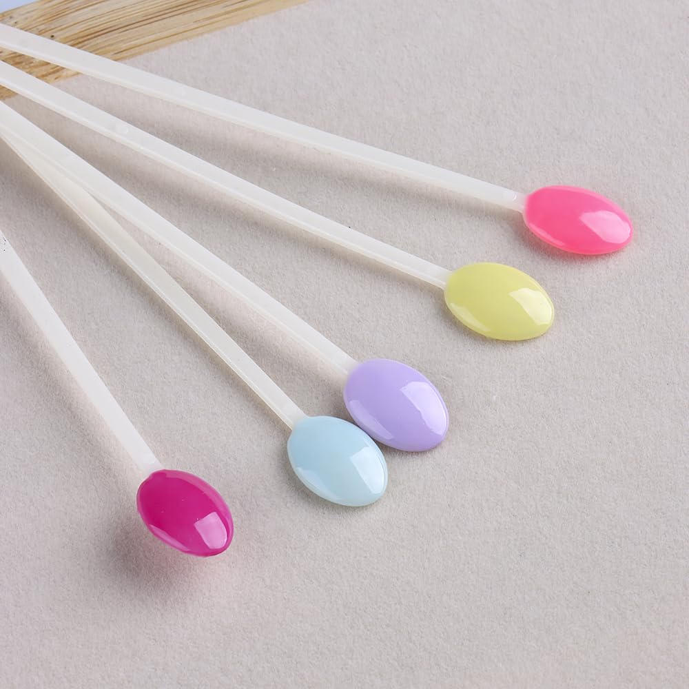 Nail Swatch Sticks - 150 Pcs Natural Beige Spoon Shaped Color Display Tips | Acrylic Practice Tools for Home & Salon