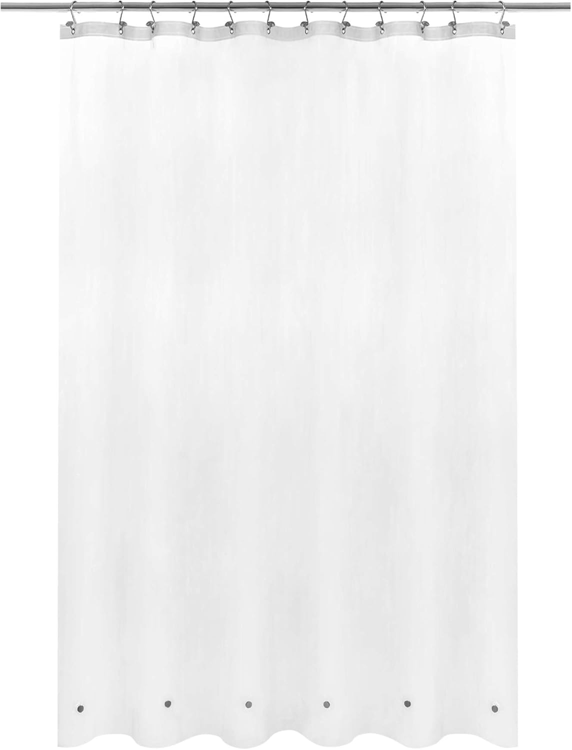 Clear Plastic Shower Liner - Premium Waterproof PEVA Curtain with Rustproof Grommets & 3 Magnets | Standard Size