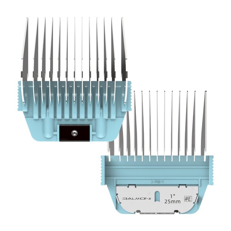 BALMONI Stainless Steel A5 Wide Guide Comb – Metal Attachment for A5 Wide Blades, Compatible with Wahl KM, Andis, Oster, Heiniger – Smooth & Durable Grooming Guard (25mm - 1")