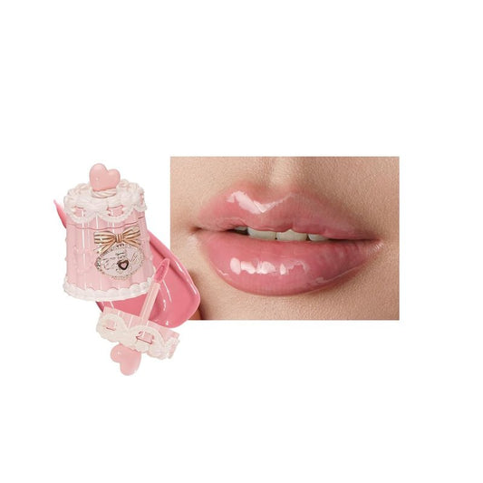Sweetie Bear Coating Lip Jelly - Soft Moisturizing Tinted Lip Gloss with Botanicals | Lightweight Non-Sticky Pink Plumper, 0.18 oz