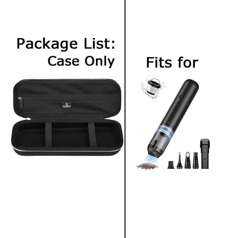 Tourmate Hard Storage Case for Baseus Vacuum, Travel Organizer, Black
