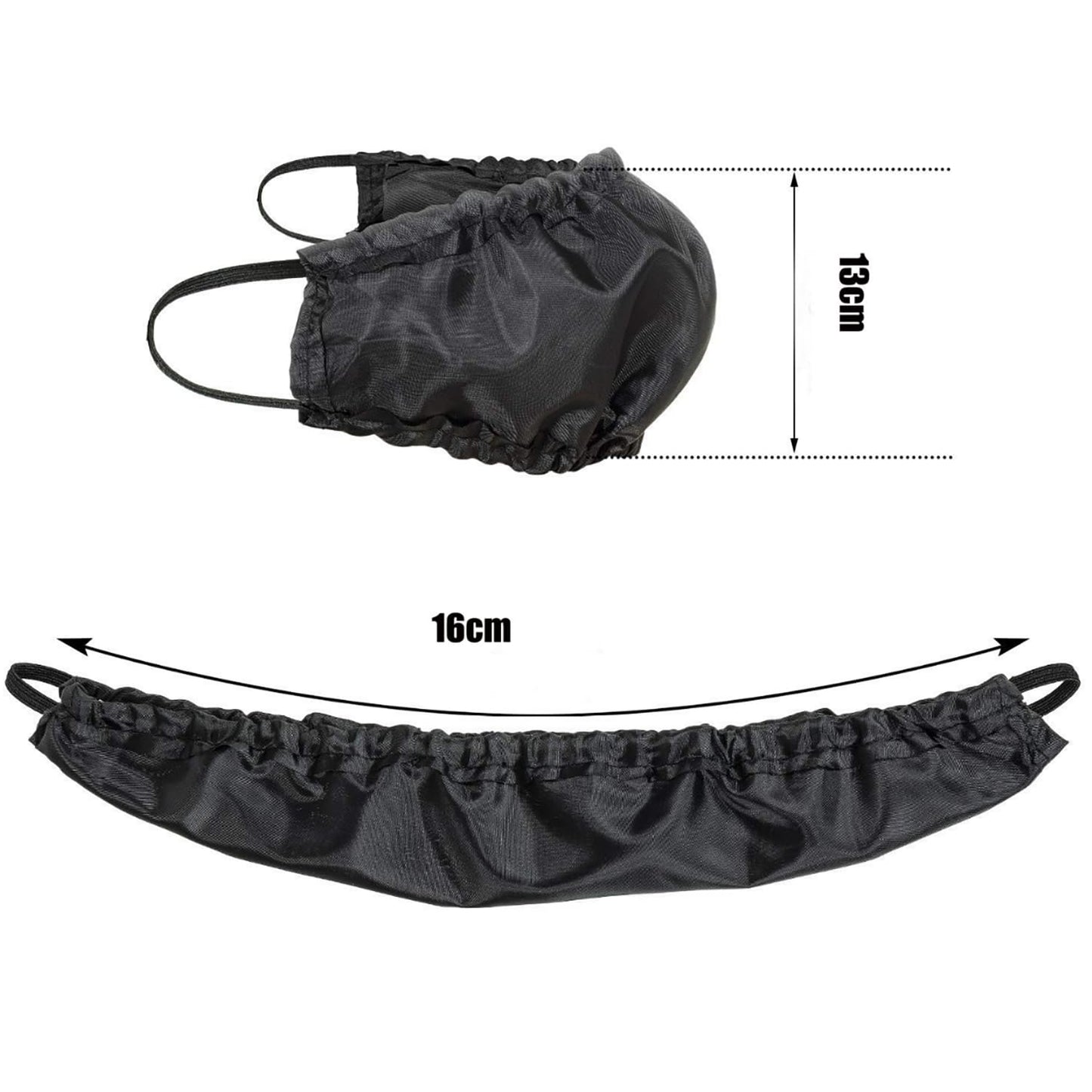 3 Pack Men Beard Bib, Black Beard Covers, Man Bedtime Bib Beard Cap, Beard Bandana Covers, beard mask