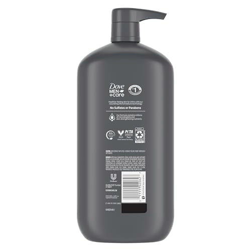 Dove Men+Care Charcoal + Clay Body and Face Wash, 30 oz