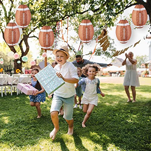Football Paper Lanterns - 3 Pack 12" Sports Party Decor