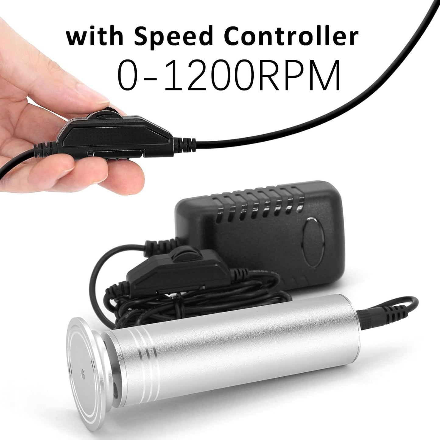 Electric Foot Callus Remover - Professional Pedicure Tool with 1200RPM Speed, Adjustable Settings & 60 Sandpaper Discs | Silver