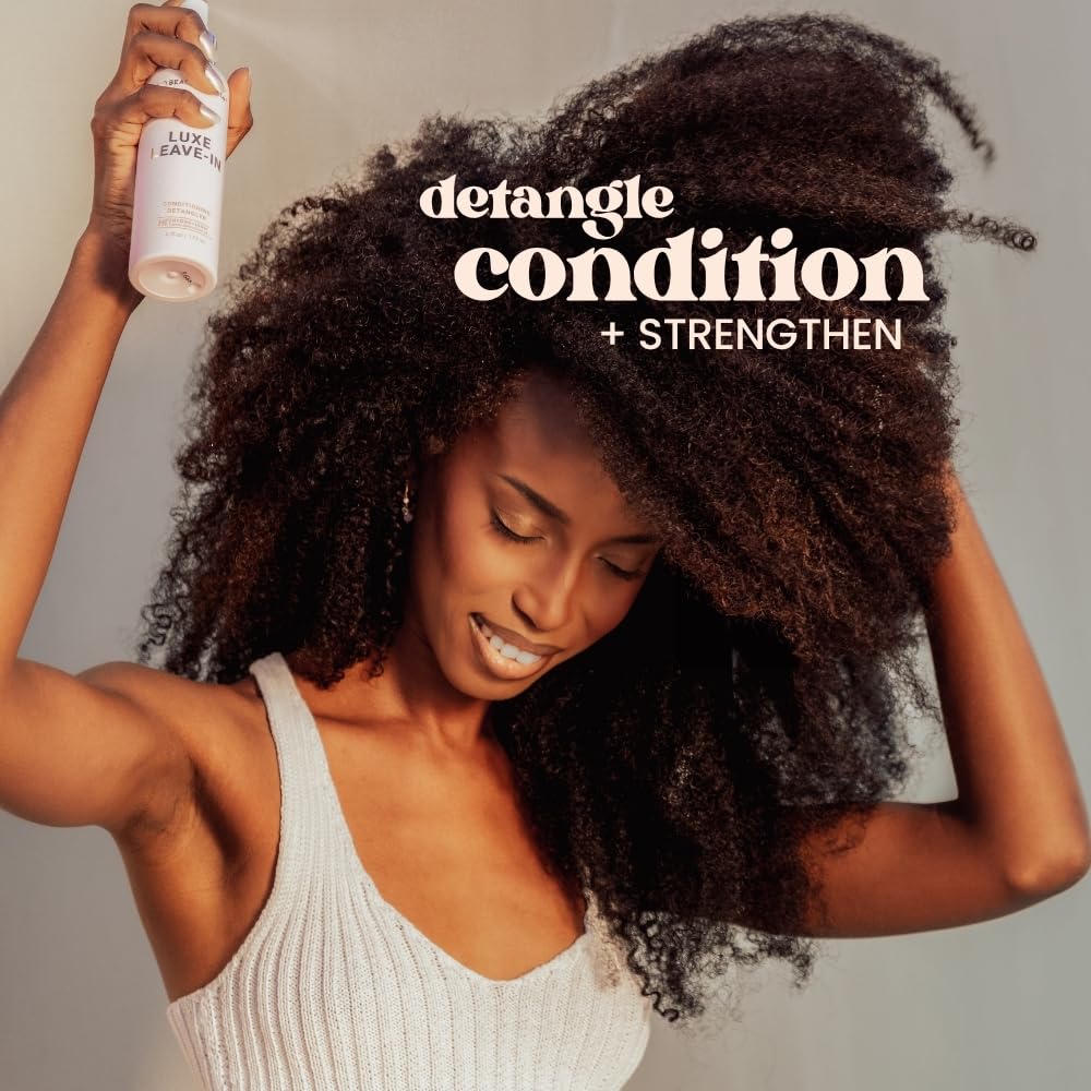 Luxe Leave-In Conditioning Detangler - Hydrate & Smooth Hair | 6 Fl Oz | Bali Beach Night Fragrance
