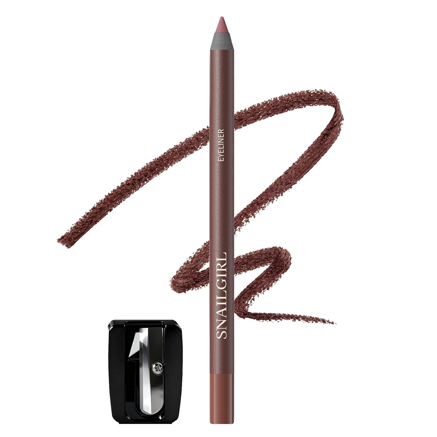 Creamy Glide-On Eyeliner Pencil for Mature Eyes - Waterproof, Smudge-Proof, Long-Lasting | Plum Brown