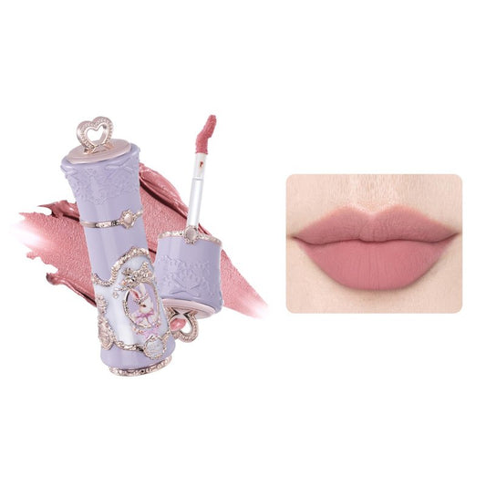 Flower Knows Bunny Garden Cloud Lip Cream,Long Lasting Dusty Petal Pink Matte Lipstick,Hydrating Lip Stain,Transfer & Smudge-Proof Velvet Lipstick,Gift-Worthy,0.17 Fl Oz(B04 Chiffon Petal)