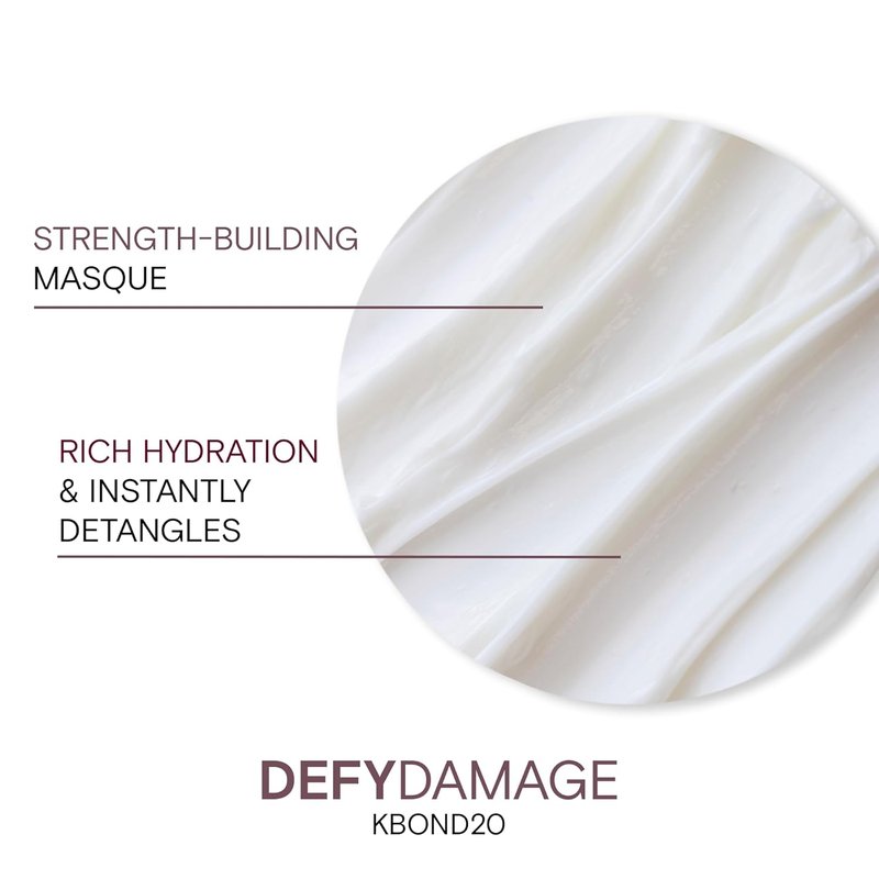 Joico Defy Damage KBOND20 Power Masque - Strengthen & Hydrate Color-Safe Hair | Paraben-Free, Bond Rebuilding Formula