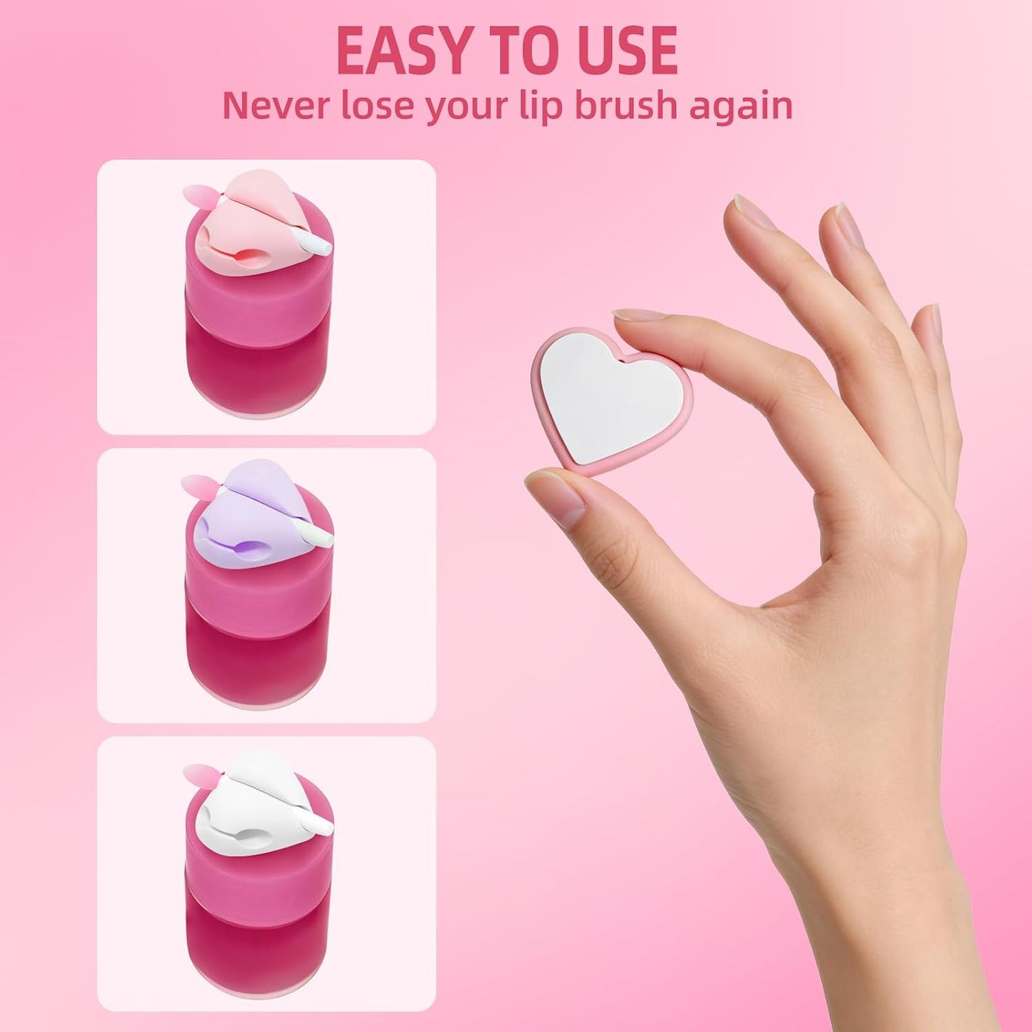 Spatula Holder for Laneige Lip Mask - 3 Holers & 3 Spatulas | Protective Silicone Brush Topper