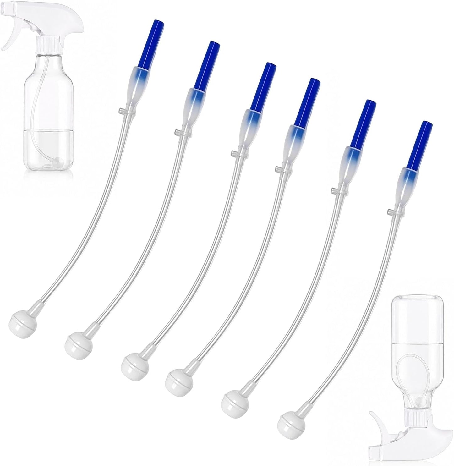 Universal Fit 360° Spray Bottle Adapter - Flexible Weighted Dip Tube for Easy Angle Spraying | Perfect for Cleaning, Garden, Salon & Auto Detailing