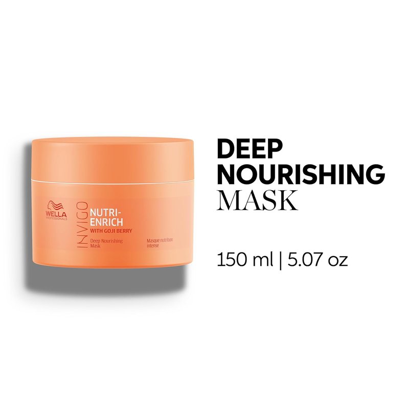 Wella Professionals Invigo Nutri-Enrich Mask - Deep Nourishing Treatment for Dry, Damaged Hair | 8.4 oz