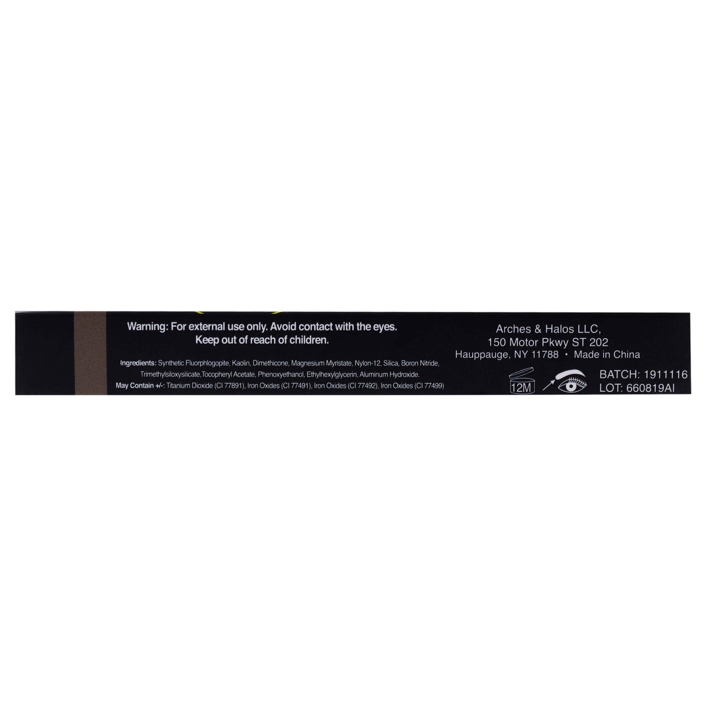 Arches & Halos Duo Luxury Brow Powder - Two-for-One Versatile Compact Powder - Get Full, Defined Brows - Vegan and Cruelty Free Makeup - Charcoal - 0.88 oz