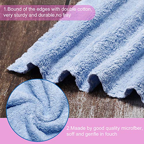 Syhood 12 Pcs Microfiber Makeup Remover Cloths - Soft & Quick Drying