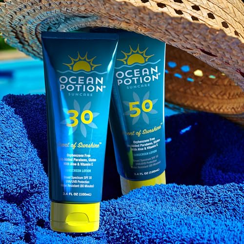 Ocean Potion SPF 50 Sunscreen Body Lotion, 3.4 oz (Pack of 2)