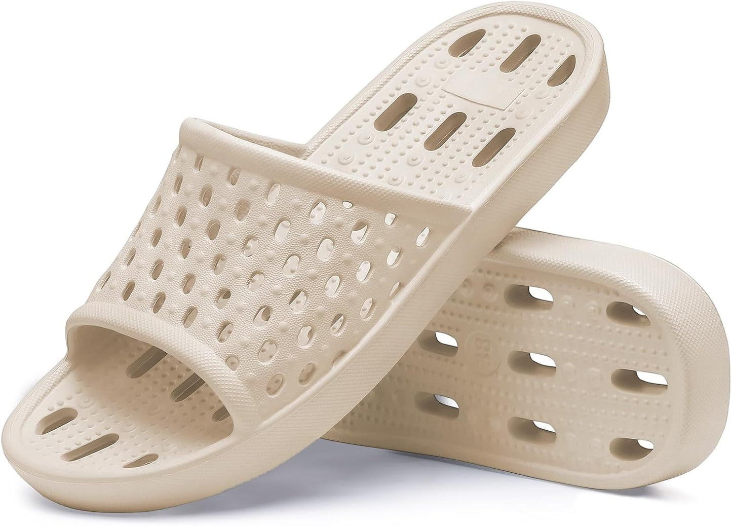 Shower Shoes for Women - Non-Slip Quick Dry Slippers | Lightweight Pool Sandals with Drain Holes for Beach & Gym