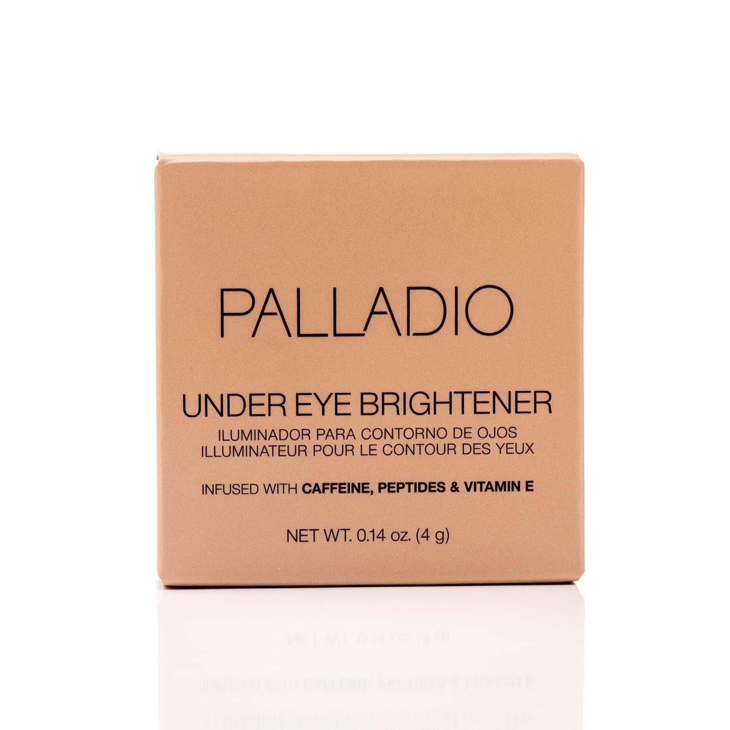 Palladio Under Eye Brightener - Concealer with Caffeine & Vitamin E | Reduces Dark Circles, Golden Tan