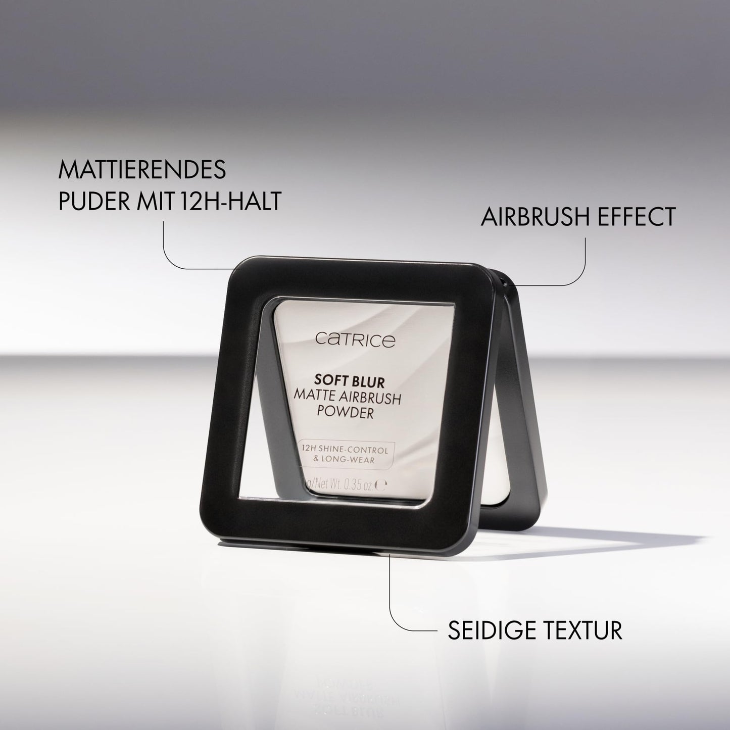 Catrice Soft Blur Matte Airbrush Powder | Lightweight & Mattifying Pressed Setting Powder for Long Lasting Makeup | Talc Free, Fragrance Free, Vegan & Cruelty Free (005C)