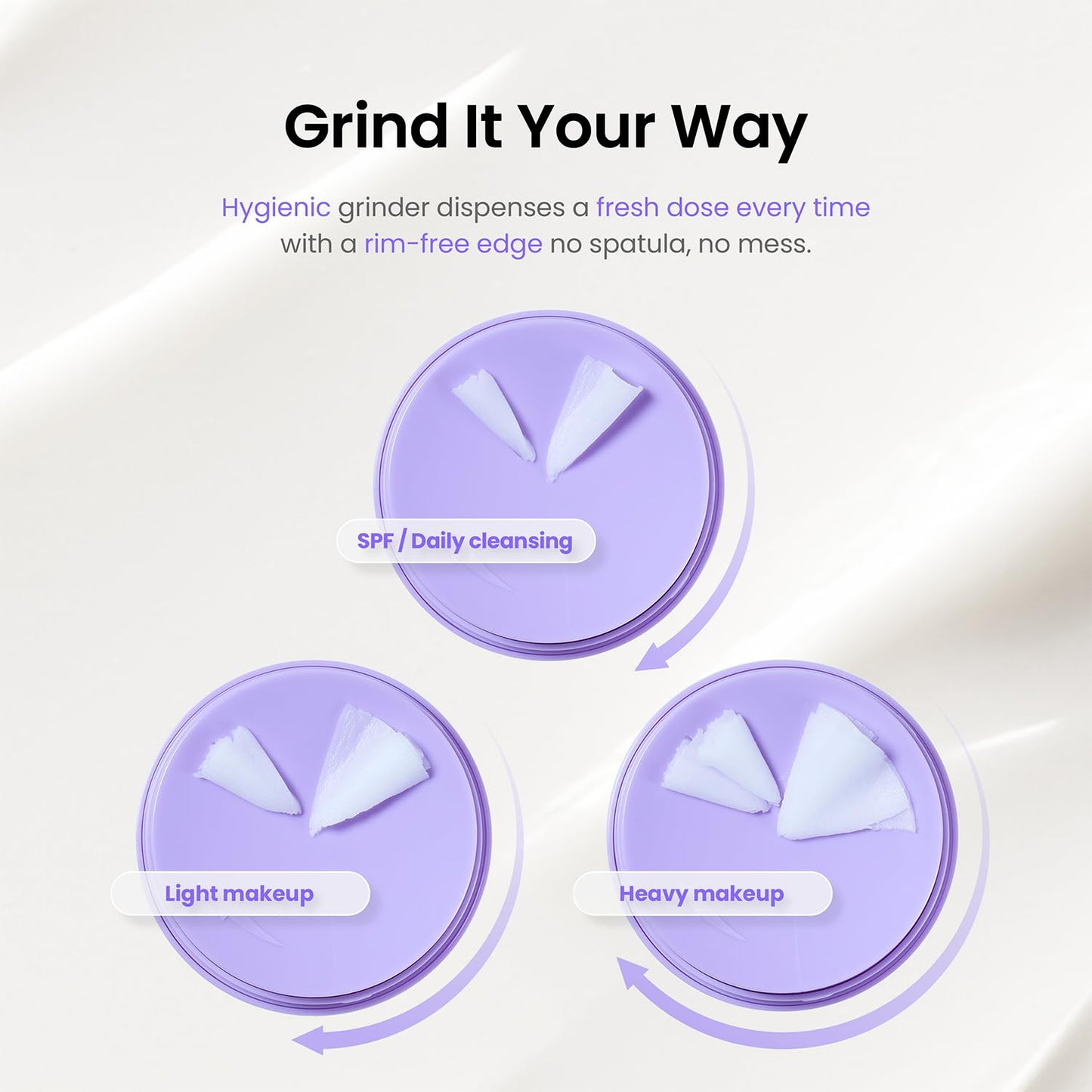 Gentle Grinding Cleansing Balm - BHA Salicylic Acid & Bakuchiol | Vegan Makeup Remover for All Skin Types (50ml)