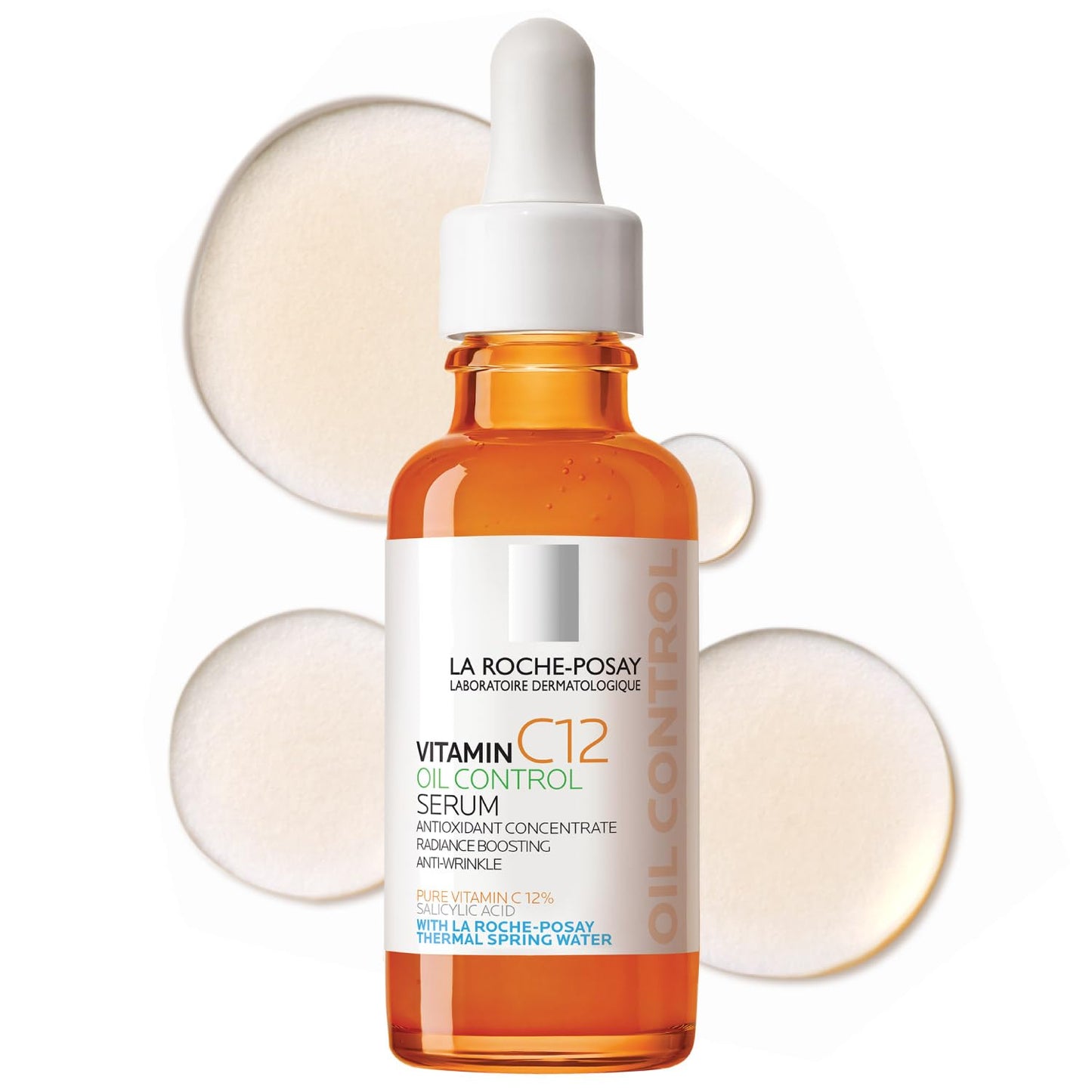 La Roche-Posay Vitamin C Serum - 12% Hydrating Face Serum with Hyaluronic & Salicylic Acid | Radiance Boost, 1 oz for Normal/Oily Skin