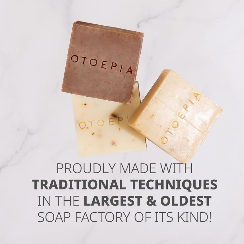 Otoepia Shaving Bar and Body Soap in Musk Scent for Men - 8 Bars, All Purpose Natural Olive Oil - Moisturizing, Nourishing & Gentle on Sensitive Skin Men’s Collection