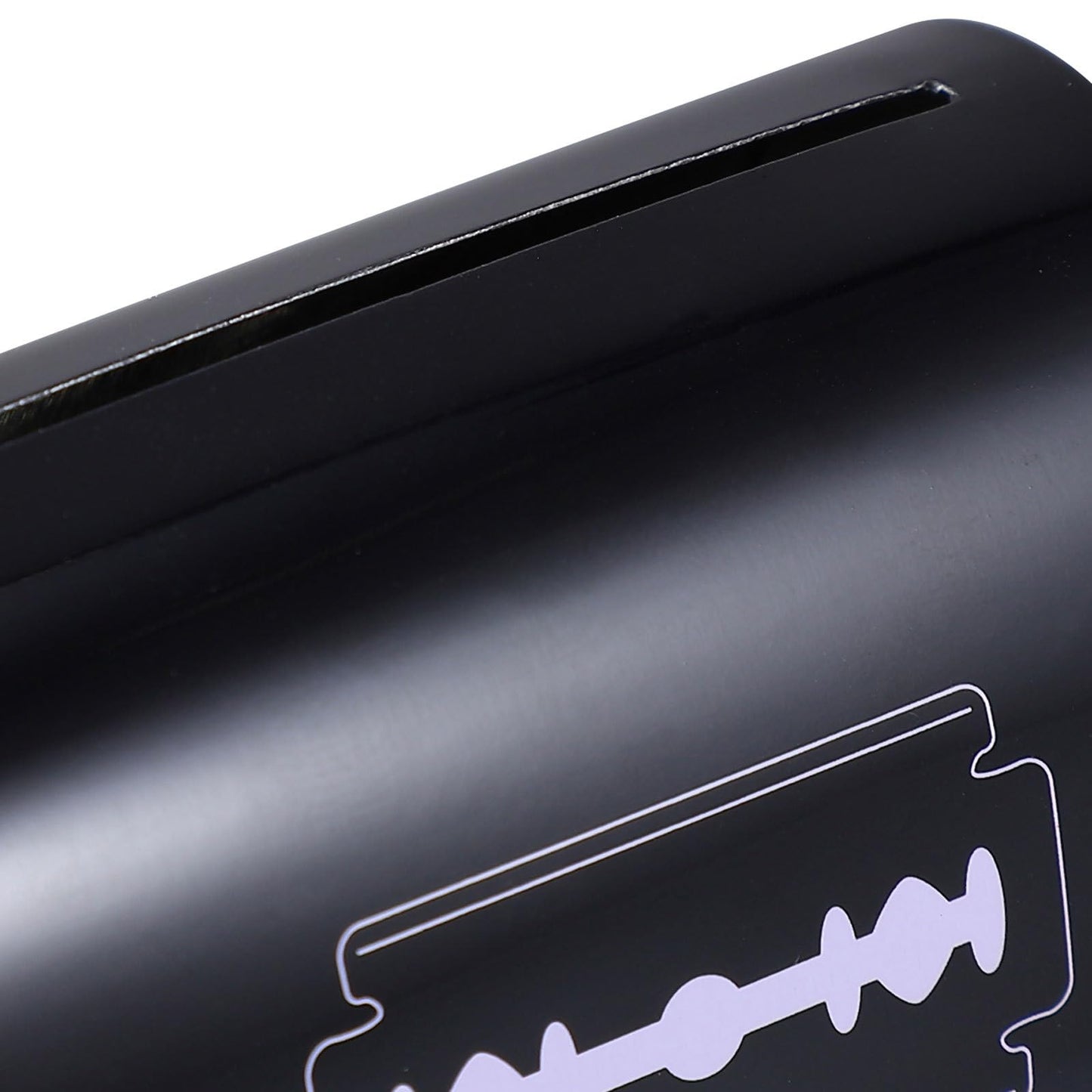 PACKOVE Razor Blade Disposal Case 2-Pack Compact Container for Safe Storage and Disposal of Used Barber and Double-Edge Blades 2.55X1.77X2.04In