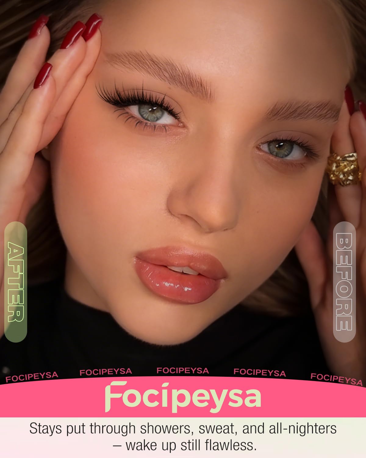Fox Eye Eyelash Clusters Natural Volume Lashes Clusters Cat Eye Lash Extensions Wispy Cluster Eyelash Extensions Lightweight Waterproof Eyelashes Extension for Effortless Volume Salon Effect Lash