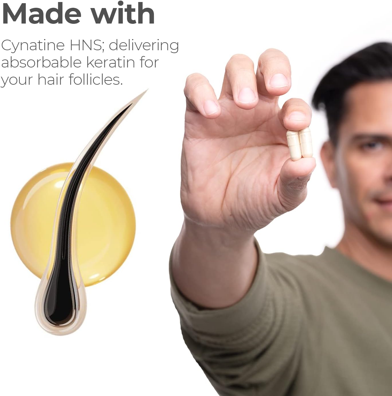 Capillus Hair Growth Vitamins for Women | Biotin & Keratin Supplements for Faster Hair Regrowth - 60 Capsules