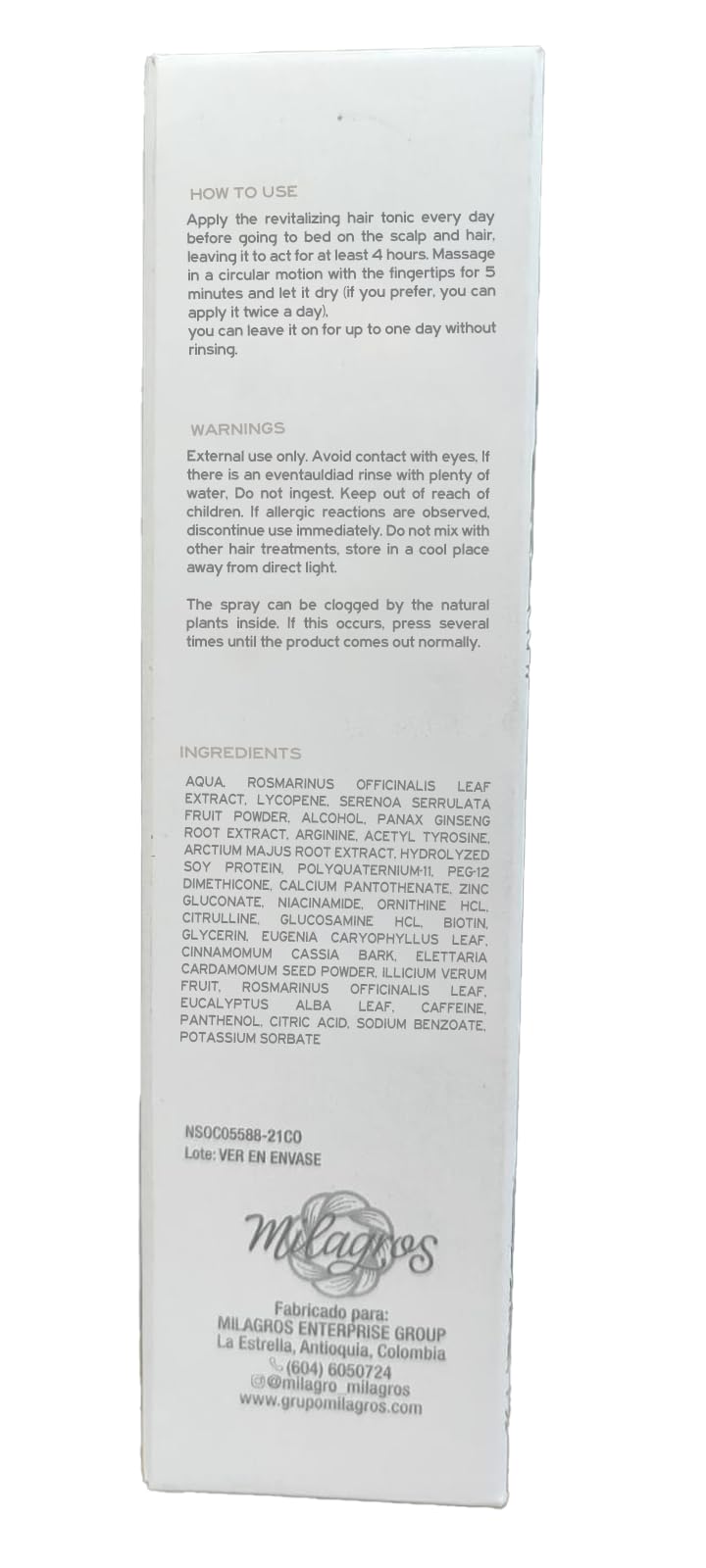 Milagro Ritual Herbal Shampoo & Conditioner Set (5 Pack) - Tonico, Desenredante, Perfume Bali