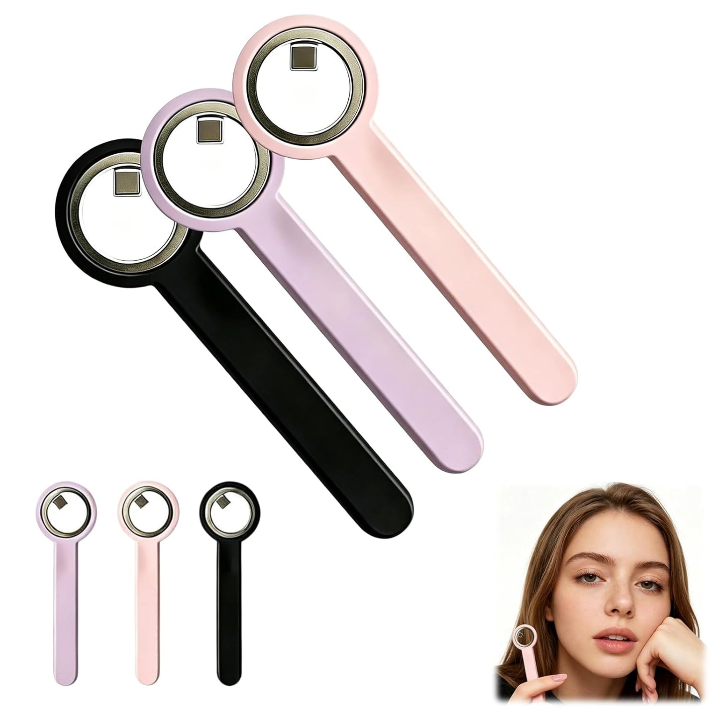 Cat Eye Nail Magnet Tool - 3 Pcs Ring-Shaped Design for Stunning Nail Art | Portable 2-in-1 Circle & Y Shape