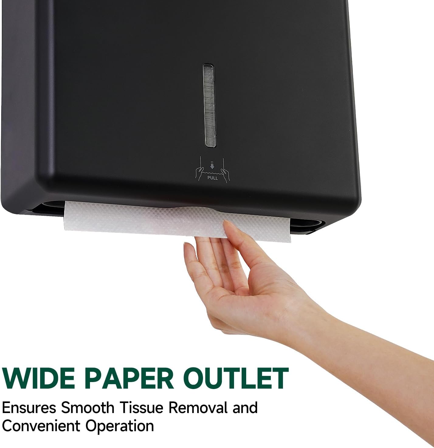 Paper Towel Dispenser - Wall Mount Commercial 400-Sheet Multifold with Lock | Ideal for Public Spaces (Folded Size ≤ 10" x 3.5")