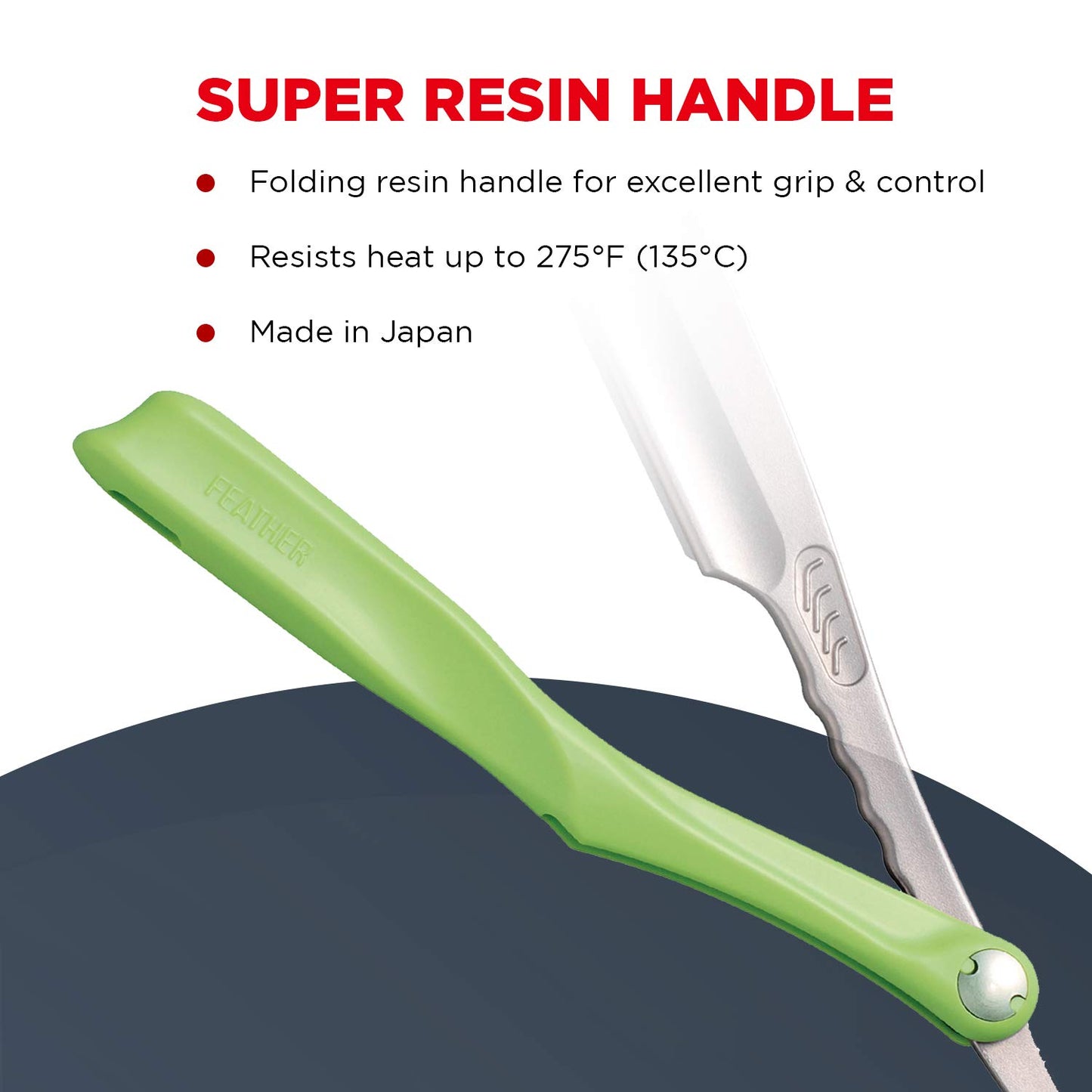 Feather Artist Club Lime SS Folding Handle Razor