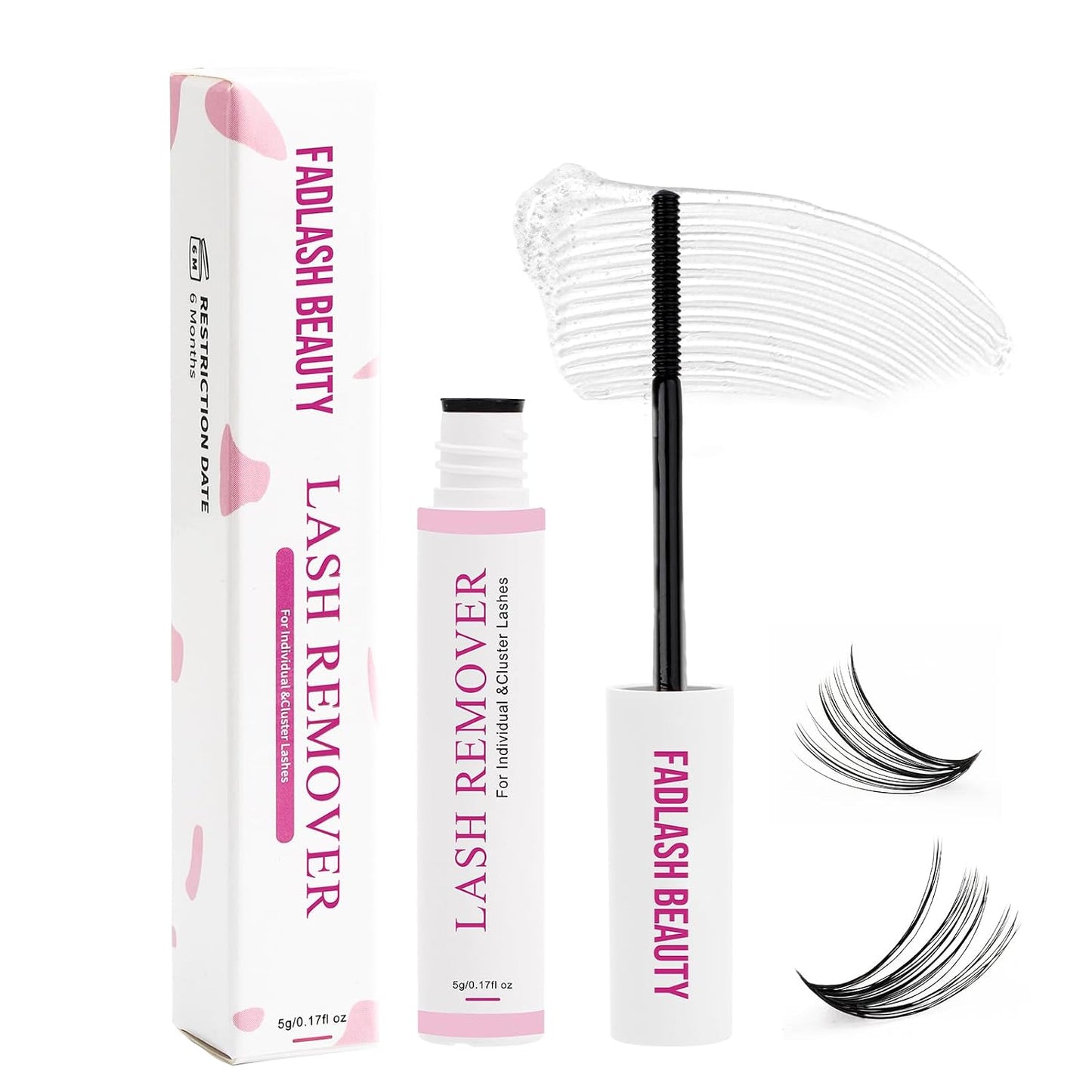 Lash Remover for Cluster Lashes - Quick-Dissolving, Gentle Formula | 5ml Clear Eyelash Extension Remover