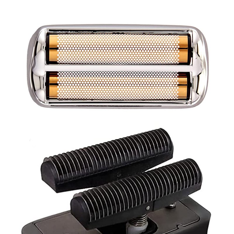 P4L FXRF2 Replacemnet Foil and Cutter fit for Babyliss PRO Barberology FXFS2 (FOILFX 02) ,Generic Shaver Head for Babylisspro Replacement Blade,Babyliss Foil Shaver Replacement Part (Silver)