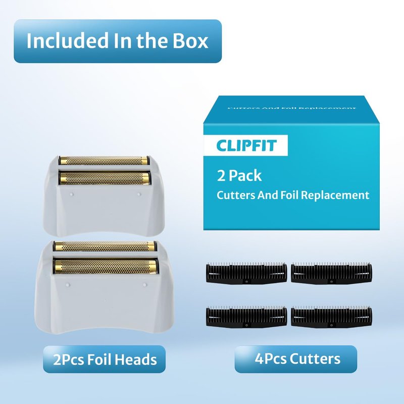 Foil Shaver Replacement Foil Compatible with Andis Foil Shaver TS1 (17150, 17235, 17220) and TS2 (17200), 2Pack